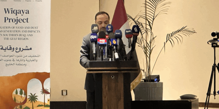العراق يطلق مشروع “وقاية” لمواجهة العواصف الرملية,, بتمويل بريطاني