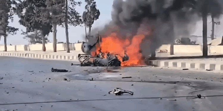 سوريا.. استهداف عجلة قرب مطار حلب بطائرة مسيرة