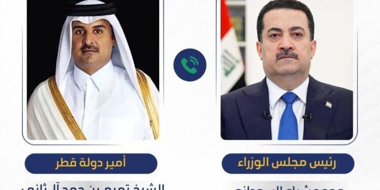 السوداني يجري اتصالاً بأمير قطر