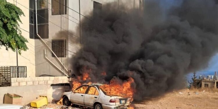 لبنان.. إسرائيل تستهدف سيارة بواسطة مسيرة