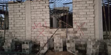 حرق مسجد قيد الإنشاء في ديالى