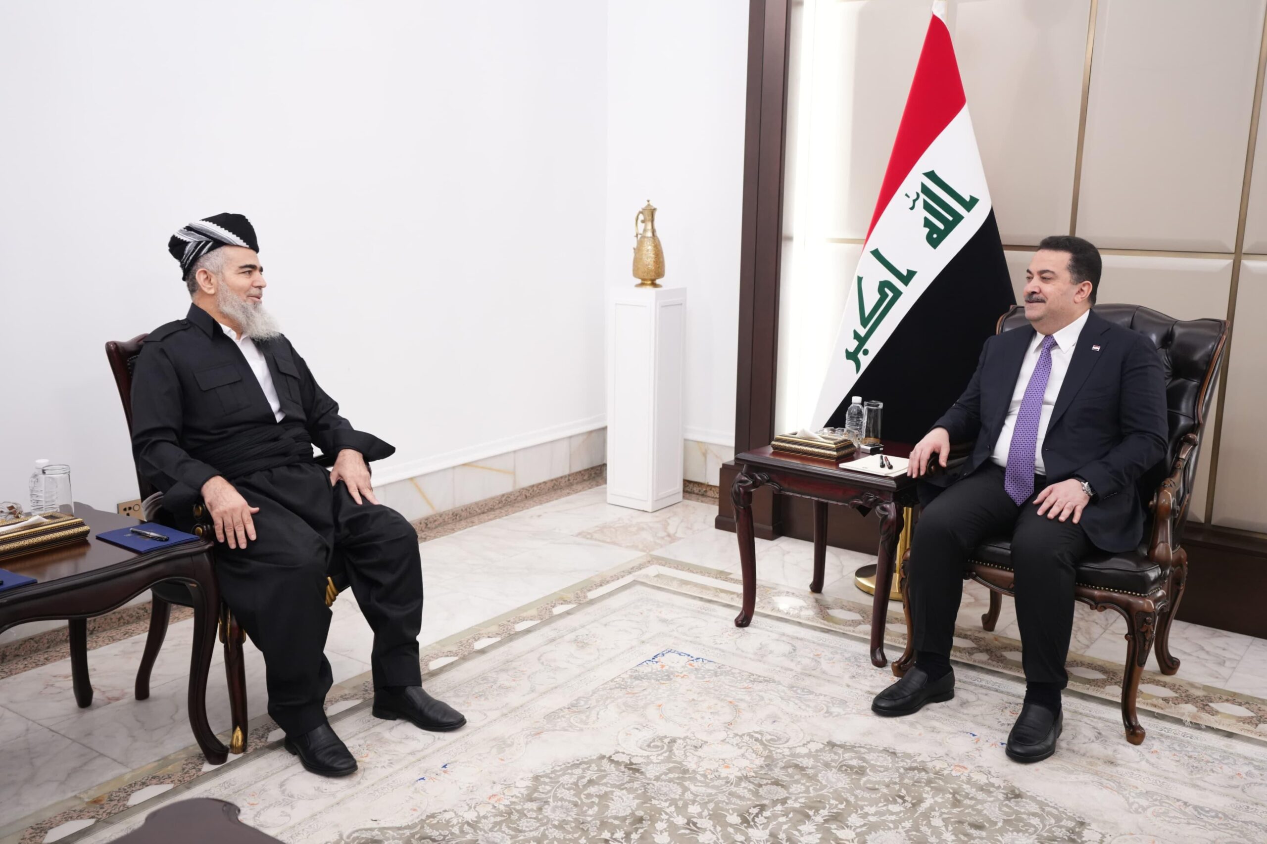 السوداني يستقبل رئيس جماعة العدل الكردستانية