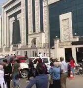 اندلاع حريق داخل جامعة الاسراء