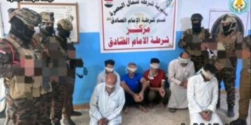 البصرة.. القبض على شيخ عشيرة و مسلحين بعد إطلاق نار على القوات الأمنية