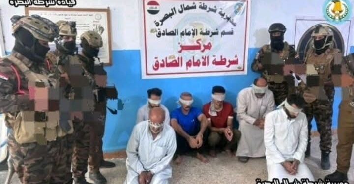 البصرة.. القبض على شيخ عشيرة و مسلحين بعد إطلاق نار على القوات الأمنية