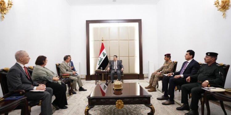 السوداني يستقبل قائد بعثة الناتو
