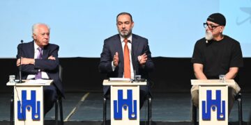 رئيس هيأة الإعلام والاتصالات د. نوفل أبورغيف يقدّم ورقةً بحثية عن ثقافة الدولة في افتتاح مؤتمر المثقفين العراقيين الأول