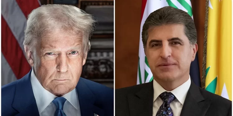 بارزاني يتلقى رسالة من ترامب