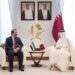 لقاء بين وزير خارجية قطر ونظيره السوري