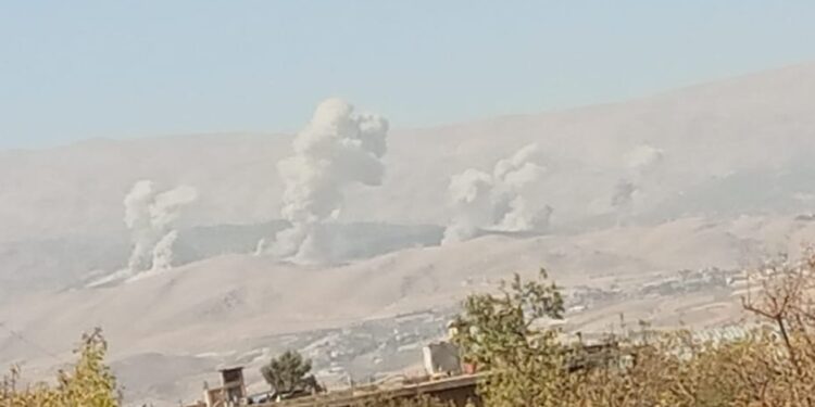 غارات إسرائيلية عنيفة على البقاع وشمال لبنان