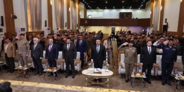 الشمري يترأس مؤتمراً موسعاً لمراجعة أداء الأجهزة الأمنية والخدمية في زيارة الأربعين المليونية
