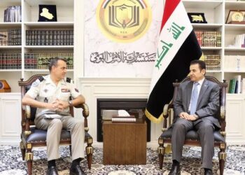 الأعرجي يستقبل قائد بعثة حلف الناتو في العراق