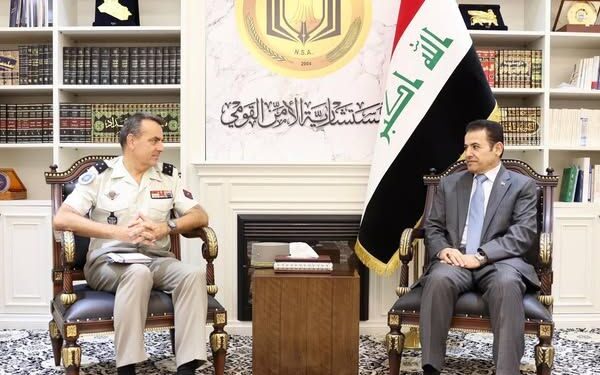 الأعرجي يستقبل قائد بعثة حلف الناتو في العراق