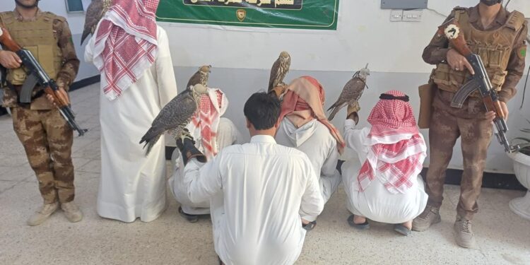 اعتقال صيادين كويتيين في بادية المثنى