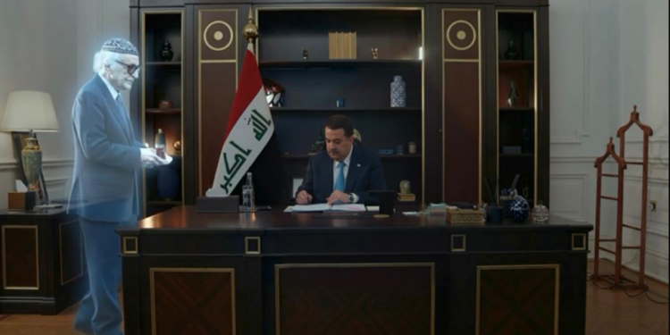 بالفيديو والصور.. الجواهري ونوري السعيد ليسا مشهداً دعائياً… لماذا يُقدَّمان الشاي للسوداني والحلبوسي؟