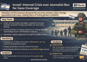 وثيقة تكشف أزمة داخل الكنيست تكشف معركة الرواية: ضغوط لفتح غزة أمام الصحافة الأجنبية وسط مخاوف من فقدان المصداقية