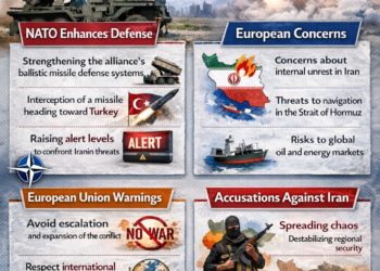صاروخ إيراني يرفع حالة التأهب في الناتو… وأوروبا تحذر: إيران قد تنزلق إلى حرب أهلية وتهدد أمن الملاحة العالمية