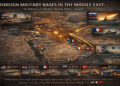 خريطة القواعد العسكرية الأجنبية في الشرق الأوسط… شبكة النفوذ التي تدير التوازنات العسكرية