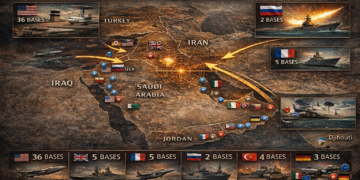 خريطة القواعد العسكرية الأجنبية في الشرق الأوسط… شبكة النفوذ التي تدير التوازنات العسكرية