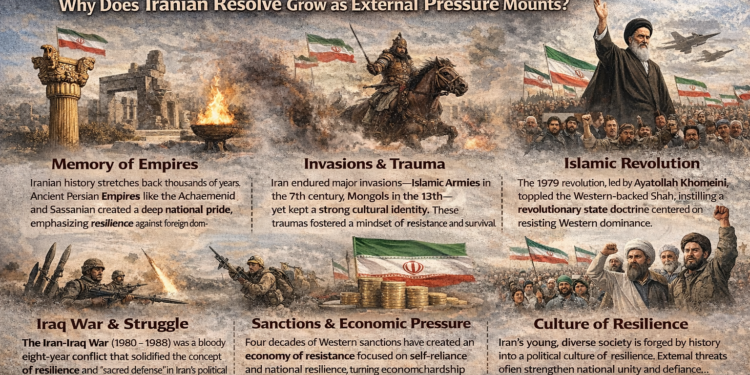 إيران… أمة تتغذى على التحدي .. لماذا كلما اشتد الضغط الخارجي ازداد الإصرار الإيراني؟