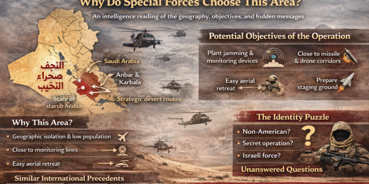 ما سر صحراء النجف؟ تحليل استخباري يكشف لماذا تختارها القوات الخاصة للإنزال