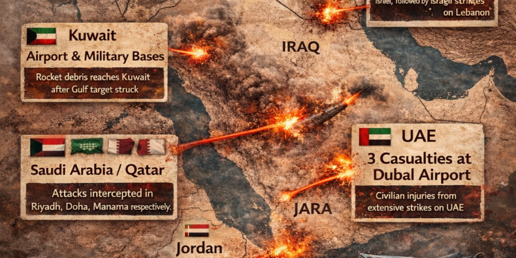 تقرير أمني دولي شامل: تموجات حرب الشرق الأوسط تتسع على أكثر من جبهة… غارات في العراق ولبنان ودول الخليج ، والأمم المتحدة في دوامة ضعف