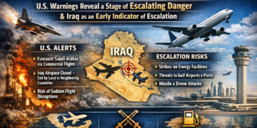 أجواء الخليج على حافة الإغلاق… تحذيرات أمريكية تكشف مرحلة الخطر المتدرج ودور العراق كمؤشر مبكر للتصعيد