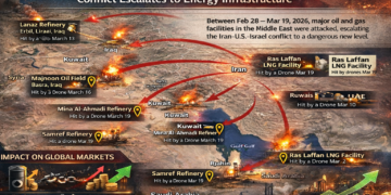 نيران الطاقة تتمدد إقليمياً… استهداف المنشآت النفطية يدخل الحرب أخطر مراحلها ويهدد الاقتصاد العالمي