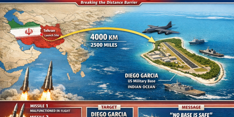 دييغو غارسيا… القاعدة التي كسرت الجغرافيا: كيف وصلت صواريخ إيران إلى قلب النفوذ الأمريكي؟
