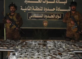 إحباط تهريب مخدرات عبر “بالون هوائي” على الحدود العراقية غرب الأنبار