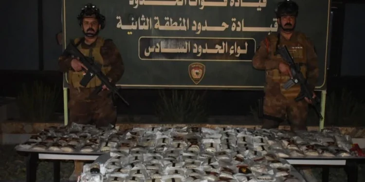 إحباط تهريب مخدرات عبر “بالون هوائي” على الحدود العراقية غرب الأنبار