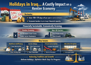 العطل في العراق… كلفة صامتة تُضعف اقتصاداً ريعيّاً