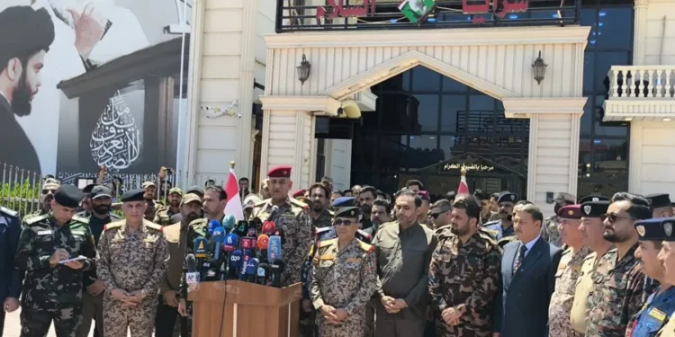 المحمداوي يتسلّم كشوفات المقاتلين والأسلحة التابعة لسرايا السلام ضمن إجراءات حصر السلاح بيد الدولة