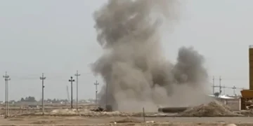 حادث أمني في الفاو.. سقوط طائرة مسيّرة وإشعال النيران في موقع العمل