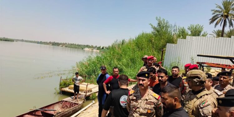 الجيش يواصل البحث عن جثمان آمر اللواء 103 بعد حادث غرق في دجلة