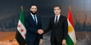 نيجيرفان بارزاني في دمشق.. مباحثات مع الشرع لبحث أمن الحدود وملفات التعاون بين العراق وسوريا