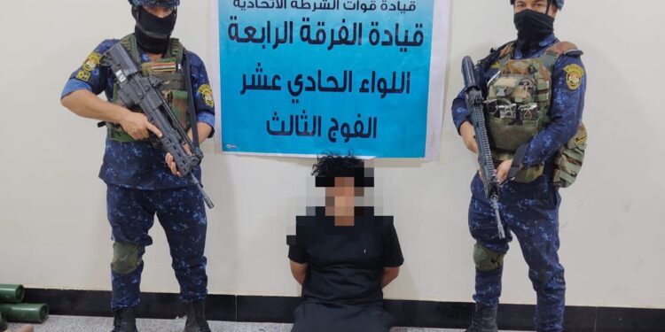 الشرطة الاتحادية تطيح بمطلوب وفق المادة 4 إرهاب وتصادر رمانات يدوية وأعتدة في ميسان