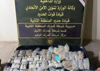 إحباط تهريب 45 ألف حبة كبتاغون داخل شاحنة قادمة من دولة مجاورة
