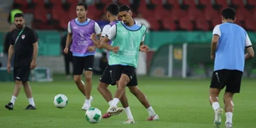 أرنولد يغلق تدريبات العراق استعداداً للسعودية