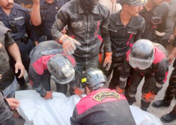 انتشال جثة عامل سقط داخل صومعة حنطة في سايلو الدورة جنوبي بغداد