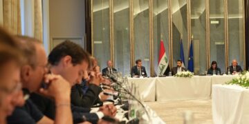 الزيدي يعلن الاتفاق مع الرئيس الفرنسي عن التهيئة لعقد مؤتمر بغداد- باريس في العاصمة بغداد