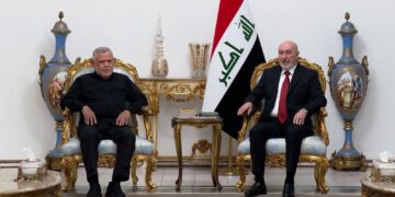 رئيس الجمهورية والعامري يؤكدان ضرورة الإسراع باستكمال الكابينة الوزارية