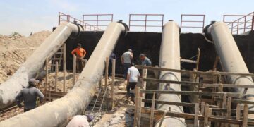 الموارد المائية تعلن إنجاز 91% من محطة ضخ الهندية في بابل