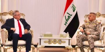 القاضي زيدان يبحث مع القائم بأعمال السفارة الأمريكية تنفيذ حصر السلاح بخطة تبناها الإطار