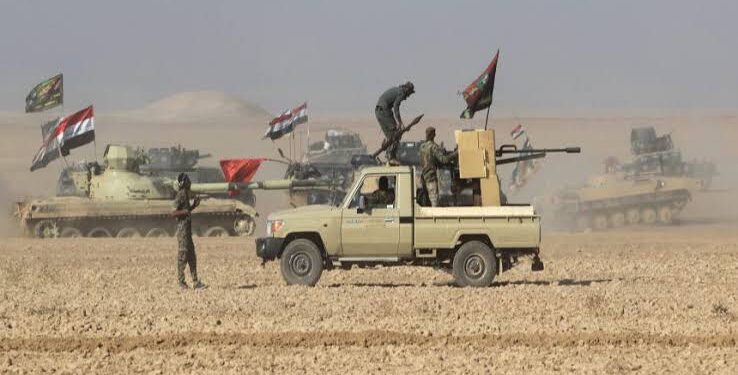 الحشد يحبط مخططا إرهابيا لاستهداف مواقع عسكرية في الأنبار