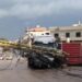 سقوط برج كهرباء بين بغداد وديالى بسبب العواصف الترابية