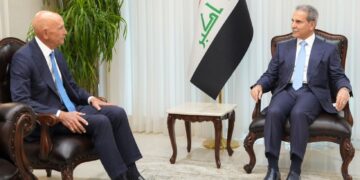 القاضي زيدان يستقبل المبعوث الأمريكي.. هذا ما بحثاه